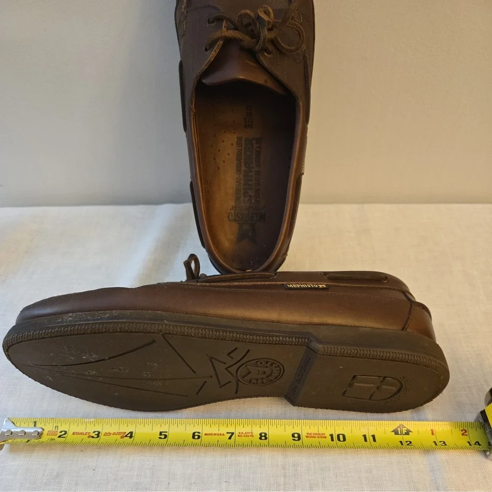 Mephisto Spinnaker Air Relax Men's Boat Shoes Size 13 M Leather Brown Loafer
